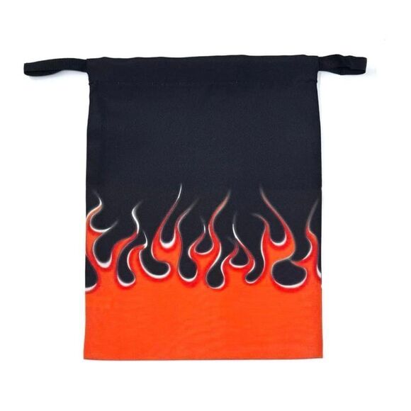 PRADA Flame Drawstring Dust Bag in Orange/Black￨(Size 7.5" x 9") - Picture 8 of 8